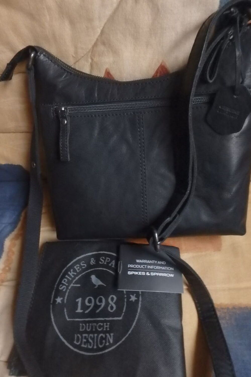 Spikes &amp; Sparrow Bronco Elien Sac bandouli&egrave;re cuir finement Maroquinerie