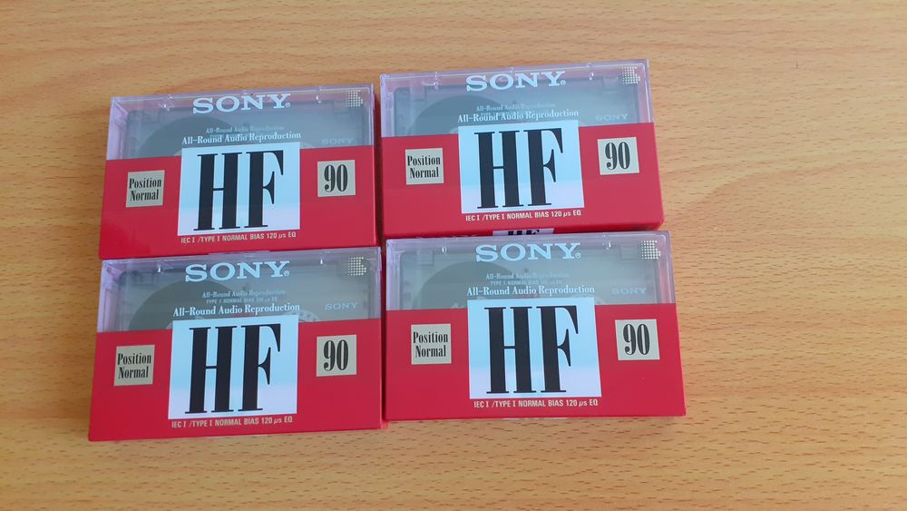 Lot de 4 cassettes audio Sony 90 mn Audio et hifi