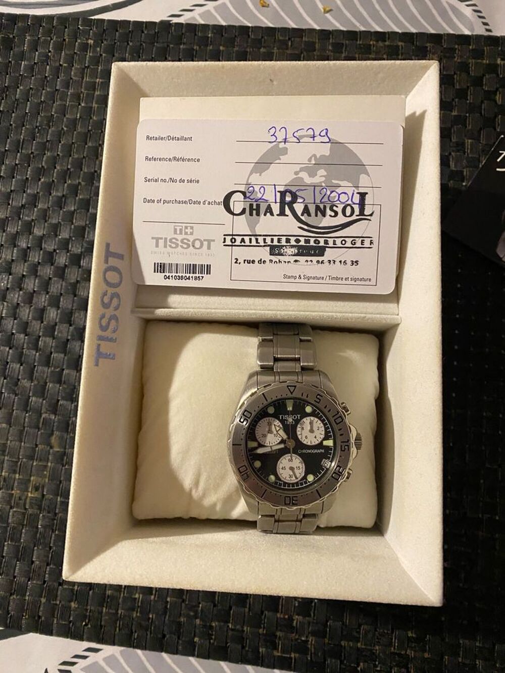 MONTRE TISSOT CHRONOGRAPHE HOMME Bijoux et montres