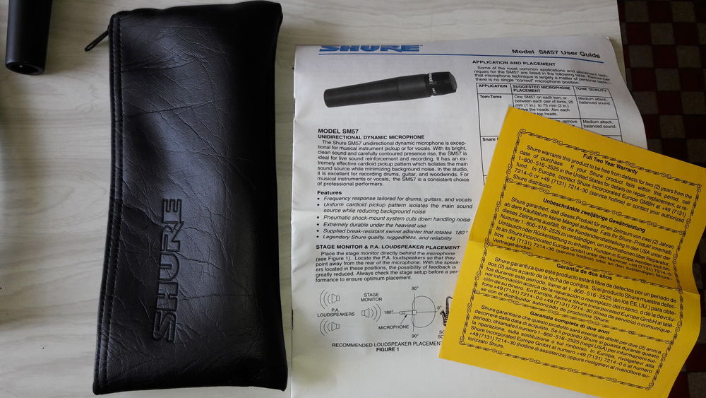 Micro Shure SM57 LCE avec accessoires Instruments de musique