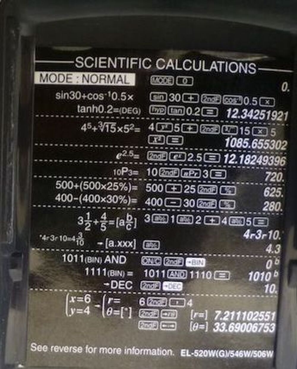 calculatrice sharp Electroménager