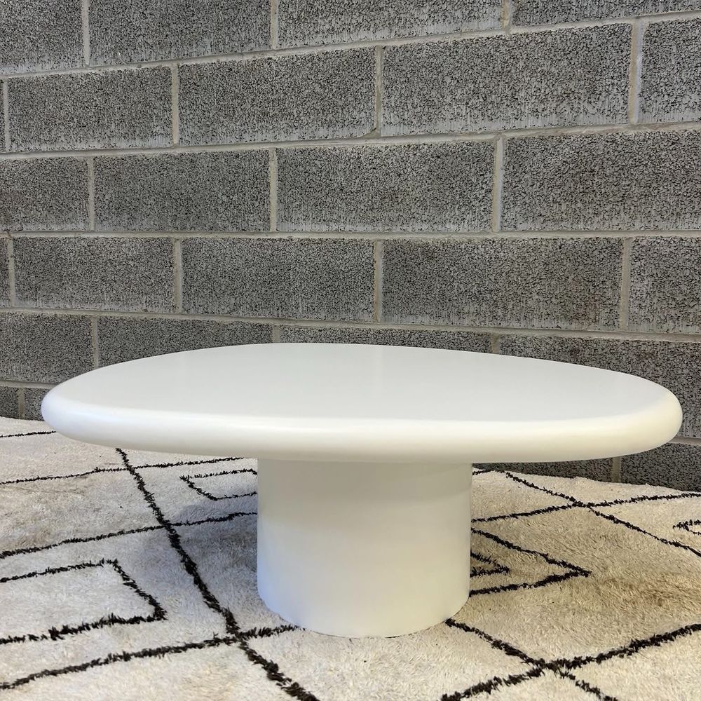 Table basse organique en fibre de ciment L80 Meubles