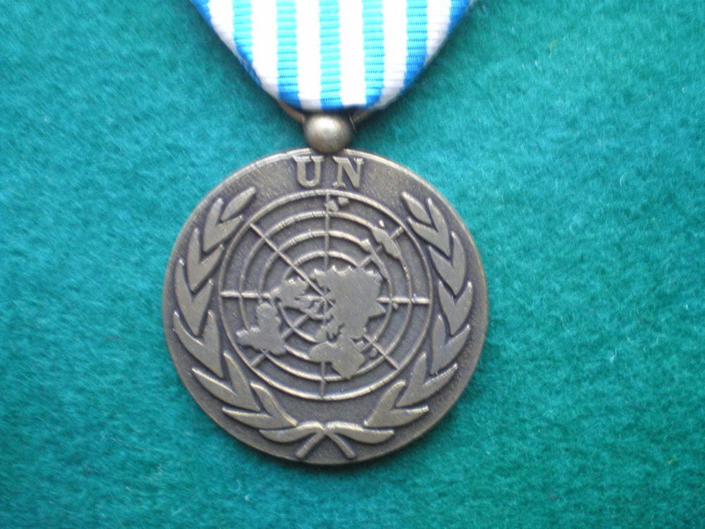 M&eacute;daille des Nations Unies. 