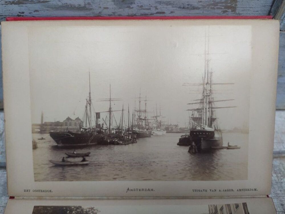 Album 12 Photographies Albumin&eacute;es XIX&egrave;me Amsterdam Pays-Bas 
