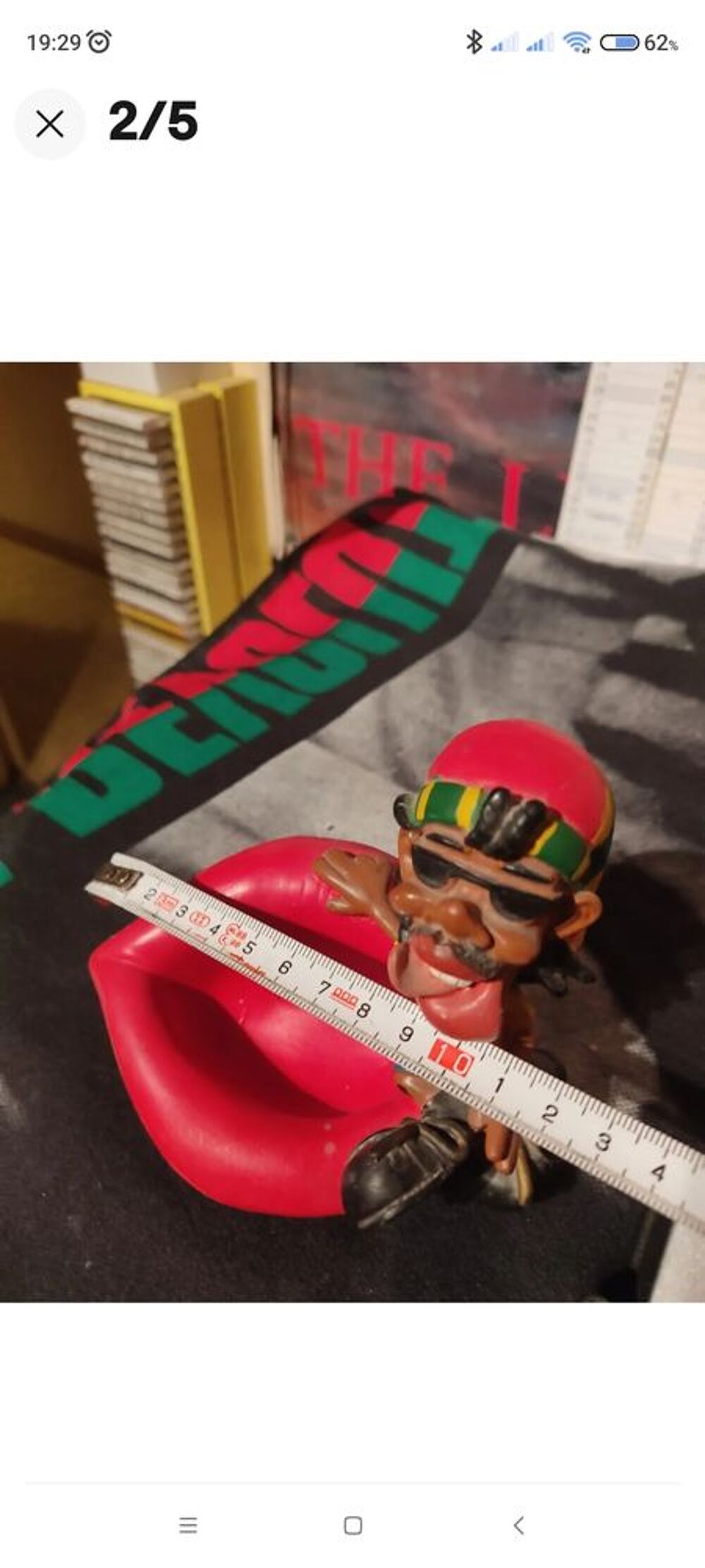 Cendrier Fantaisie Rasta. Décoration