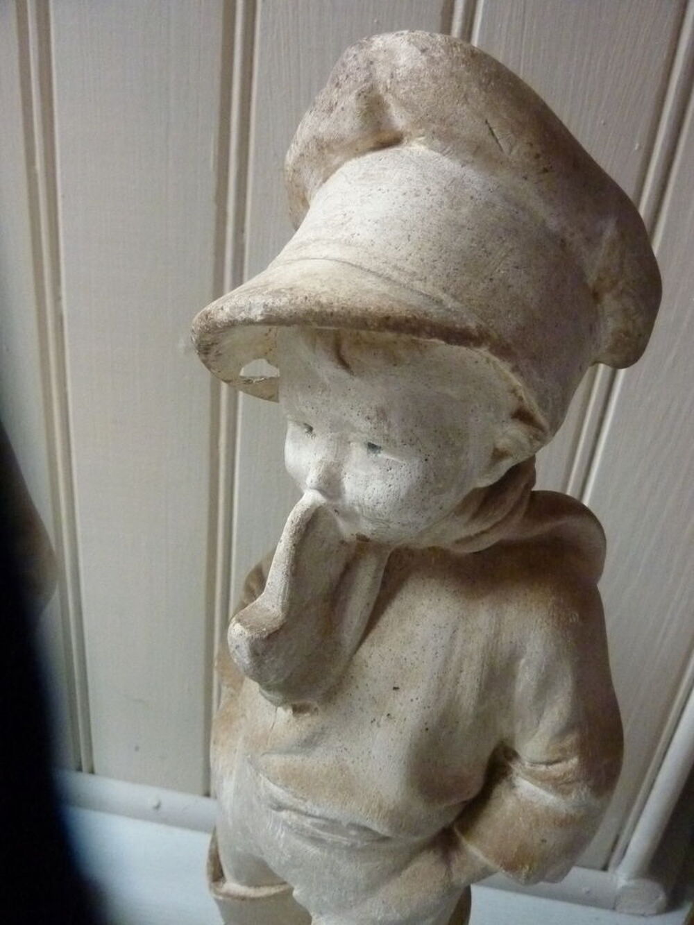 Anciennes Statues d'enfants en pl&acirc;tre au choix Décoration