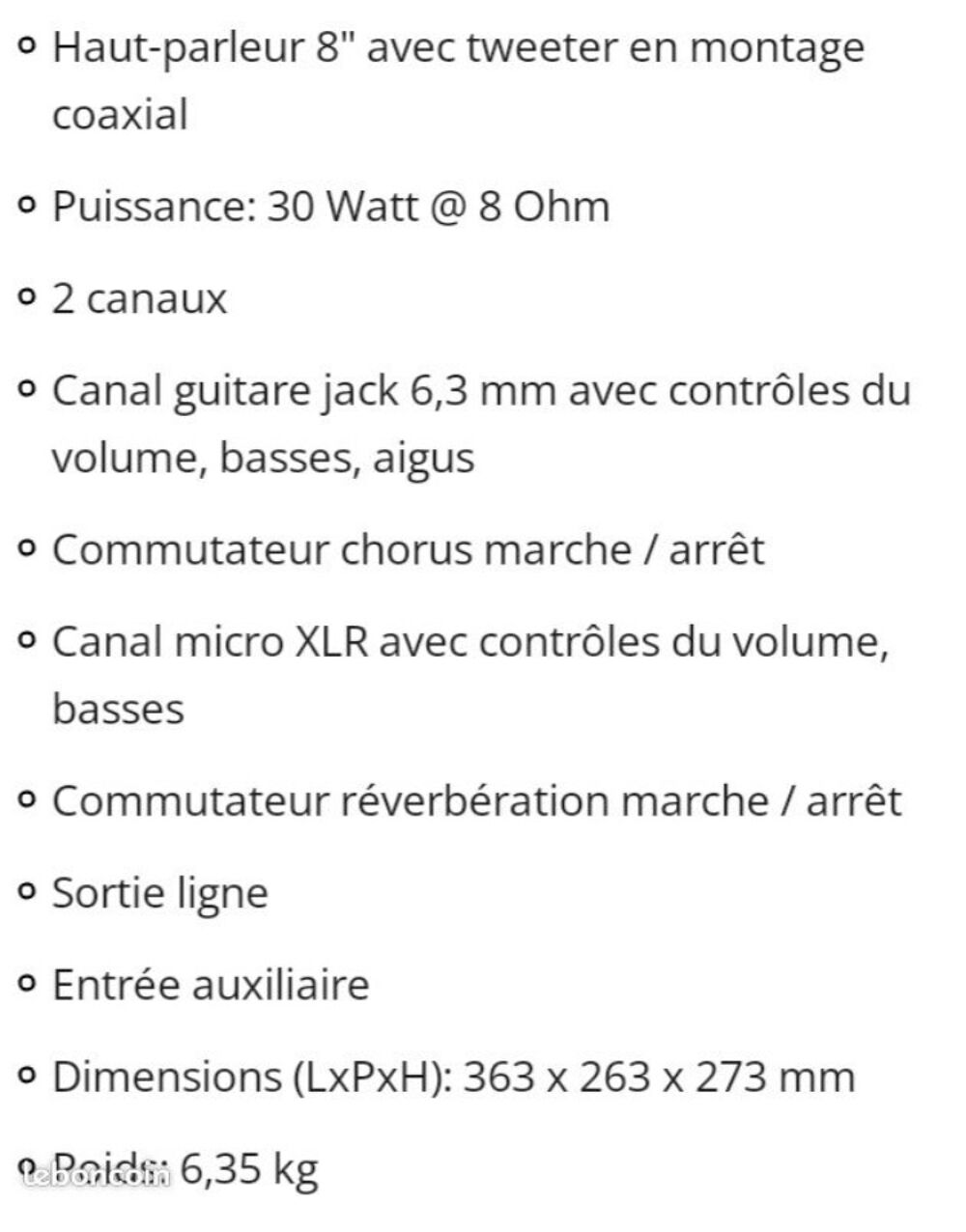 Ampli guitare Ibanez Audio et hifi