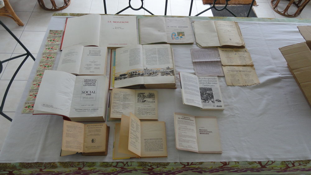 Anciens livres d'&eacute;cole plus divers Livres et BD