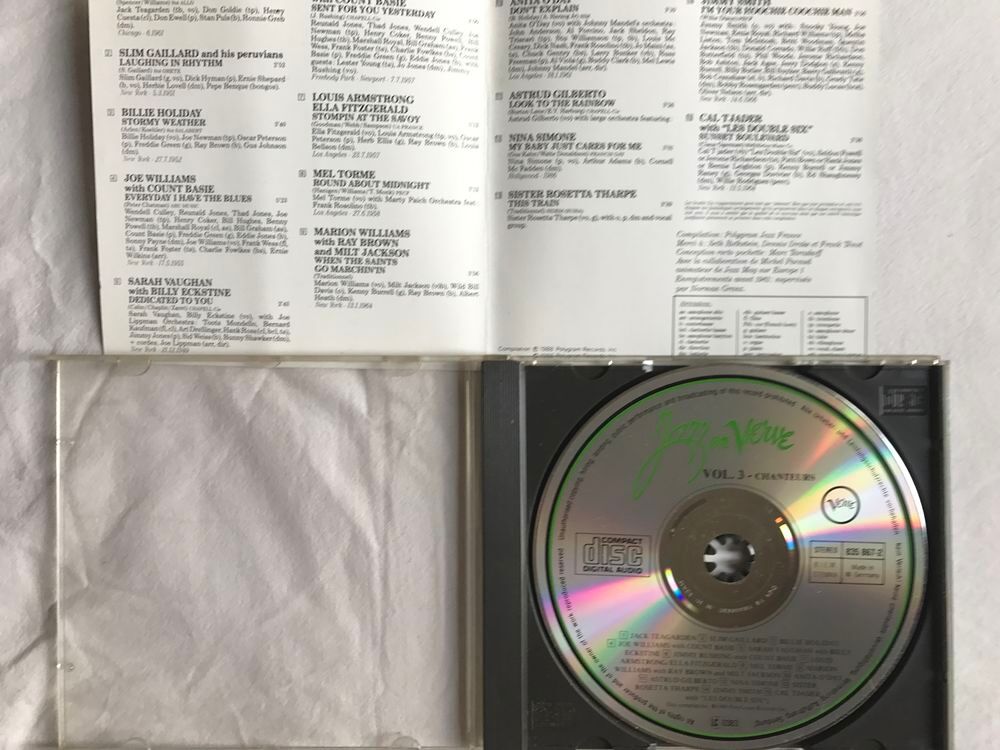 CD Jazz En Verve Vol. 3 - Chanteurs CD et vinyles