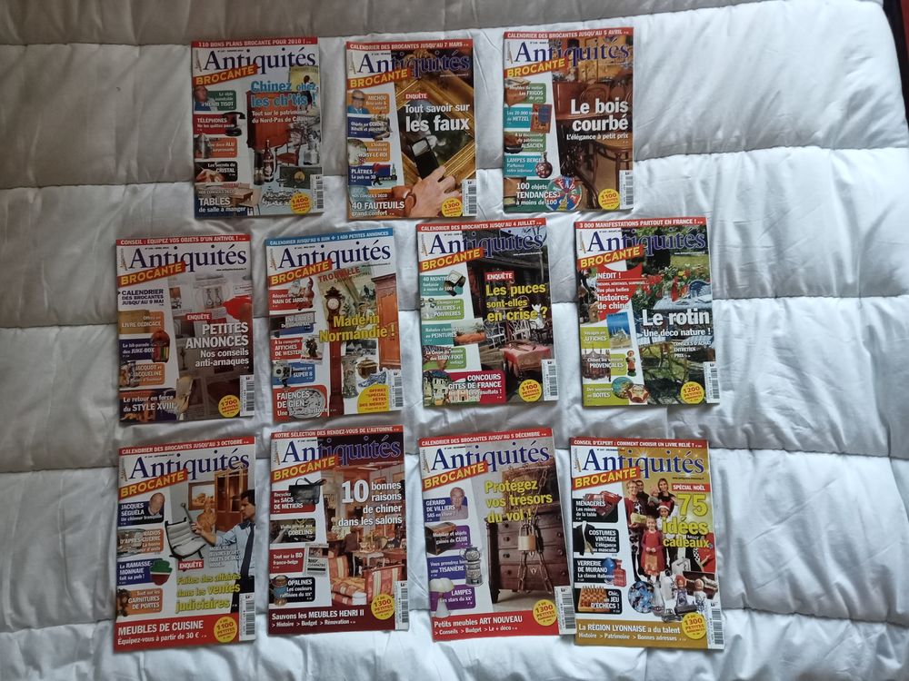 133 anciennes revues antiquit&eacute; brocante
ann&eacute;e de 2001 &agrave; 2012 Livres et BD