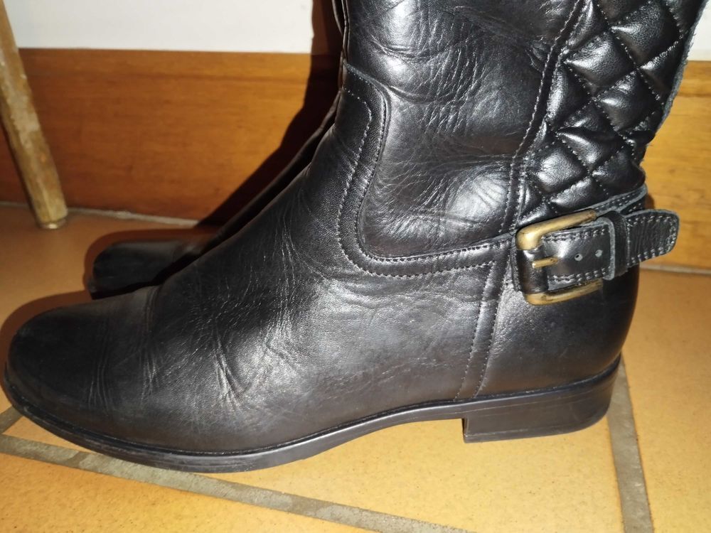 Bottes femme pointure 37 noires cuir Chaussures