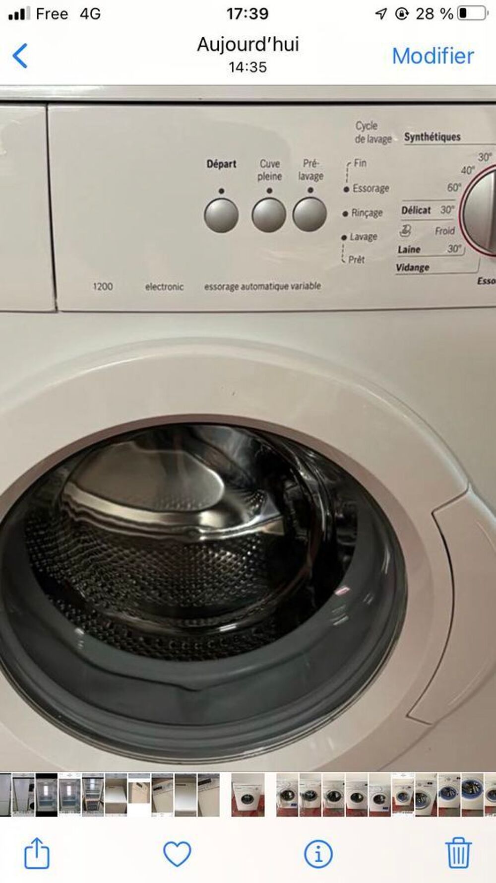 machine &agrave; laver comme neuve bosch8 kg excellent &eacute;tat livraison et installation assur&eacute;e Electroménager