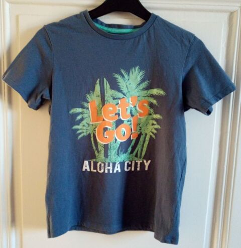 T-shirt manches courtes?Gris/motifs Palmiers-Tex - 9/10 ans 2 Marseille 5 (13)