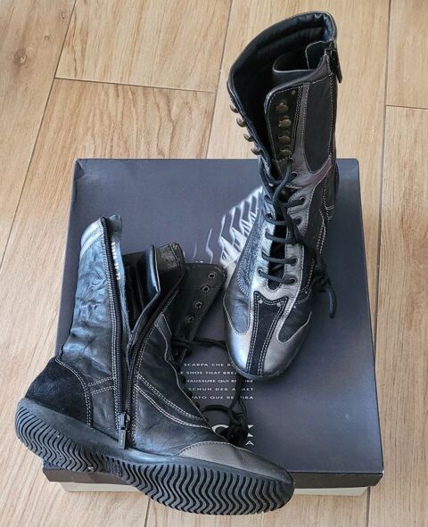 Bottines cuir noires Geox T37 EU 10 Bordeaux (33)
