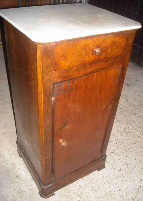 Chevet ancien bois & marbre 20 Mornant (69)