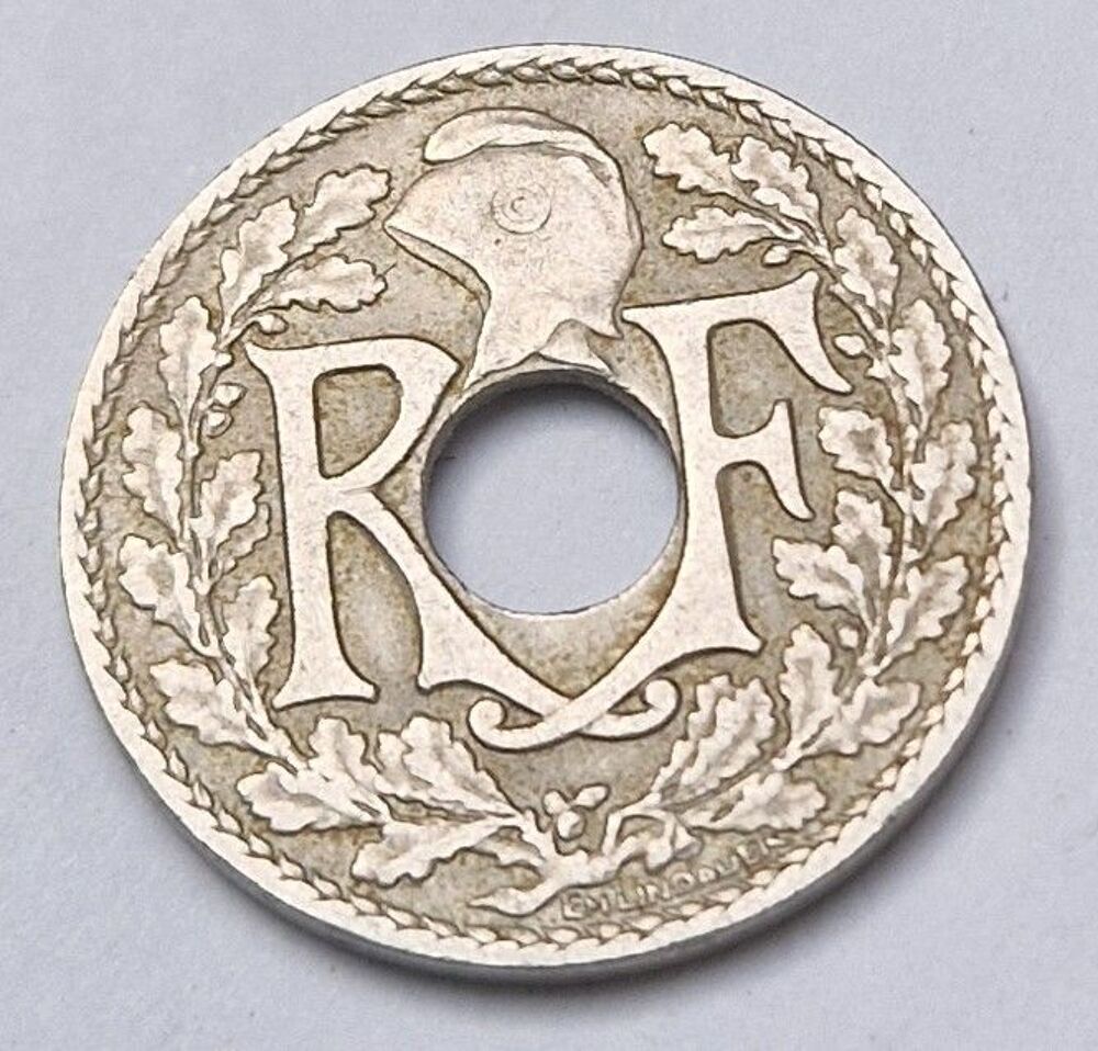 Pi&egrave;ce de monnaie 10 centimes Lindauer 1919 France 