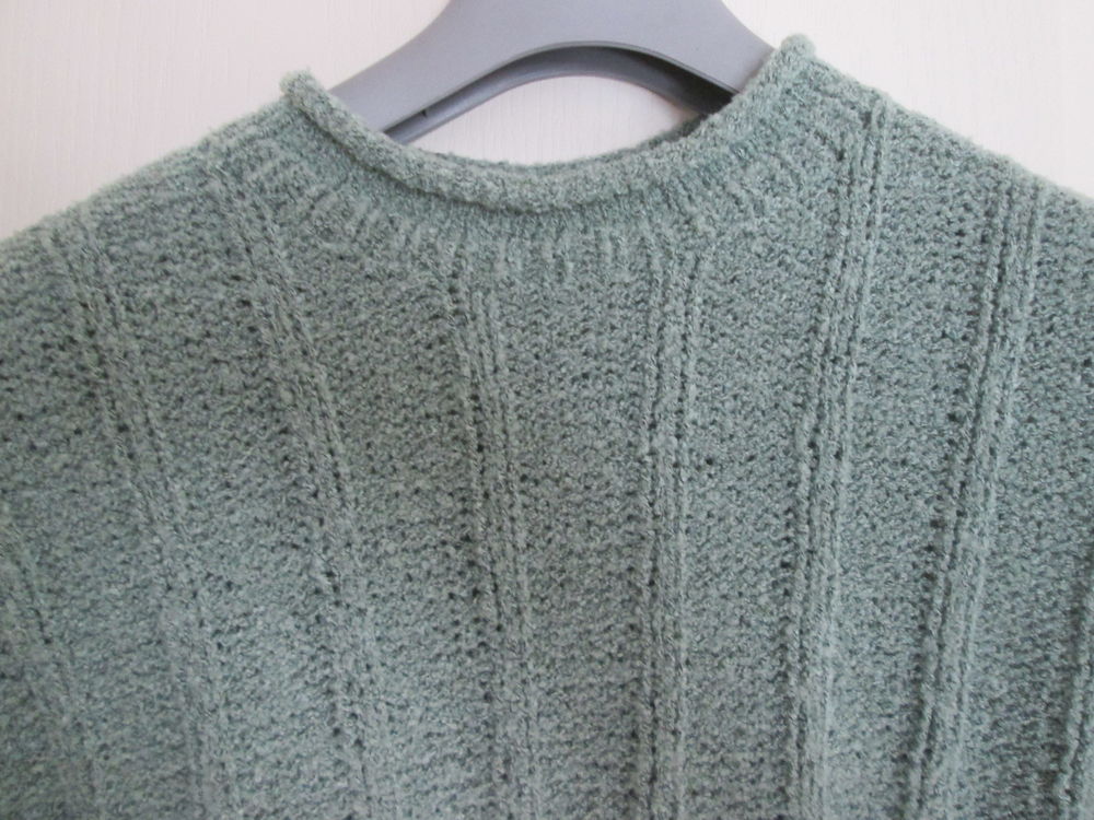 Pull hiver femme tricot&eacute; main en laine Vêtements