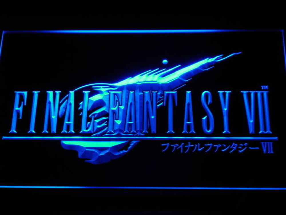 Enseigne lumineuse Final Fantasy Consoles et jeux vidéos