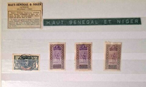 S�rie de timbres de collection du Haut S�n�gal et Niger. 20 Gap (05)