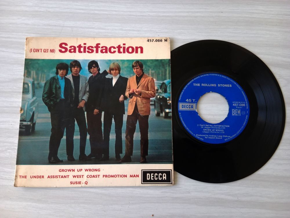 45 tours THE ROLLING STONES SATISFACTION CD et vinyles
