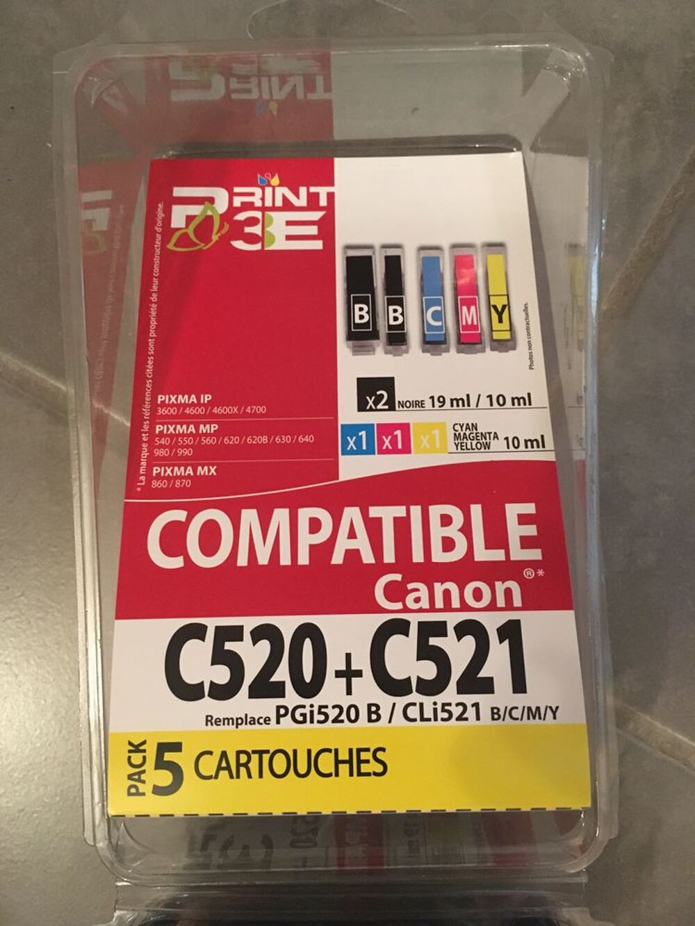 lot de 10 cartouches compatibles Canon Matériel informatique