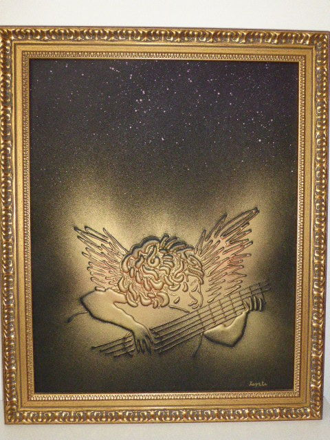 Tableau Ange musicien 80 Rueil-Malmaison (92)