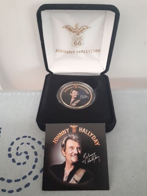 Johnny Hallyday  - Pice half dollar - Tour 66 45 Villemomble (93)