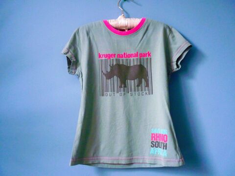 T-Shirt Fille 12 ans park Kruger Afrique vacances TBE Brienne-le-Château (10)
