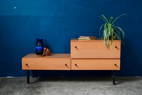Enfilade � gradins ou � �tages vintage scandinave meuble bas 480 Wintzenheim (68)