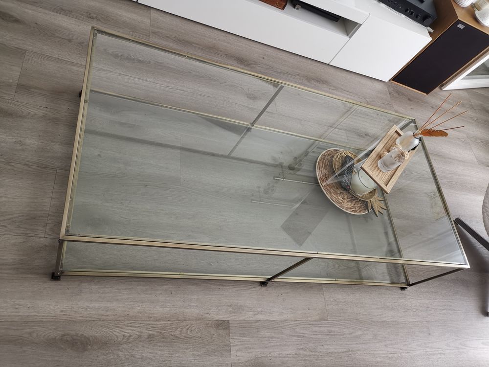 Table basse en verre tremp&eacute; Meubles