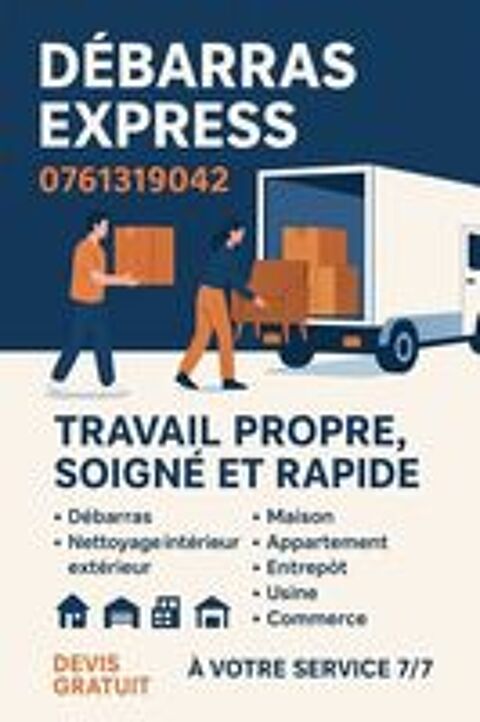   débarras de maison int/ext 