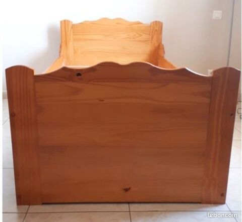 Lit 1 place 90*190 avec sommier Authentic style La Redoute 100 Prigueux (24)