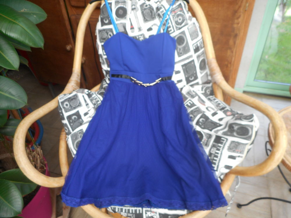 Robe bustier bleue 34/36 Vêtements