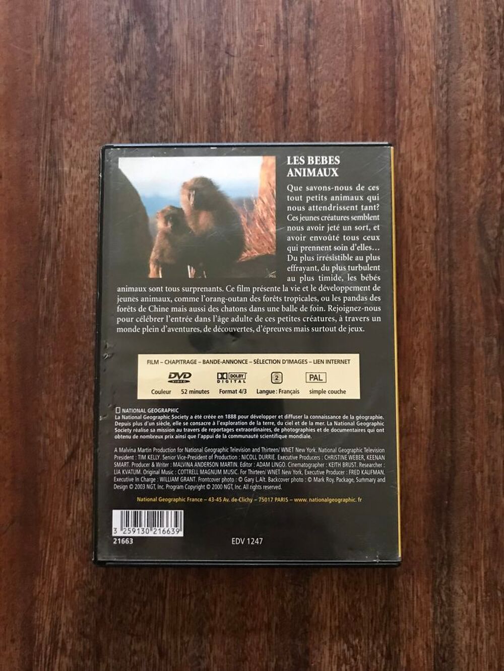 DVD national g&eacute;ographic " Les b&eacute;b&eacute;s animaux " - DVD et blu-ray