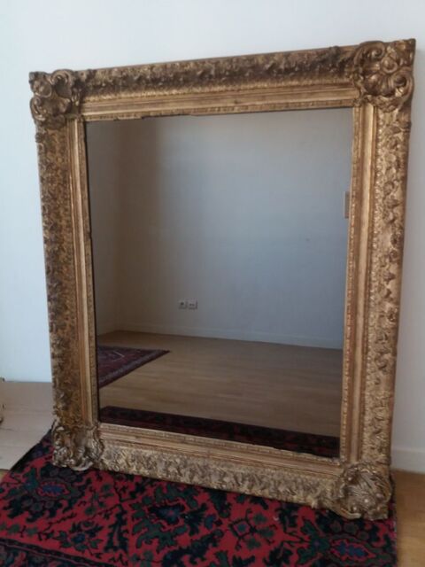 Grand miroir ancien Large cadre 126 x107 250 Yerres (91)