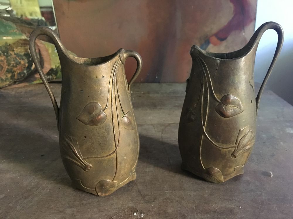 2 vases art moderne 1900 Décoration