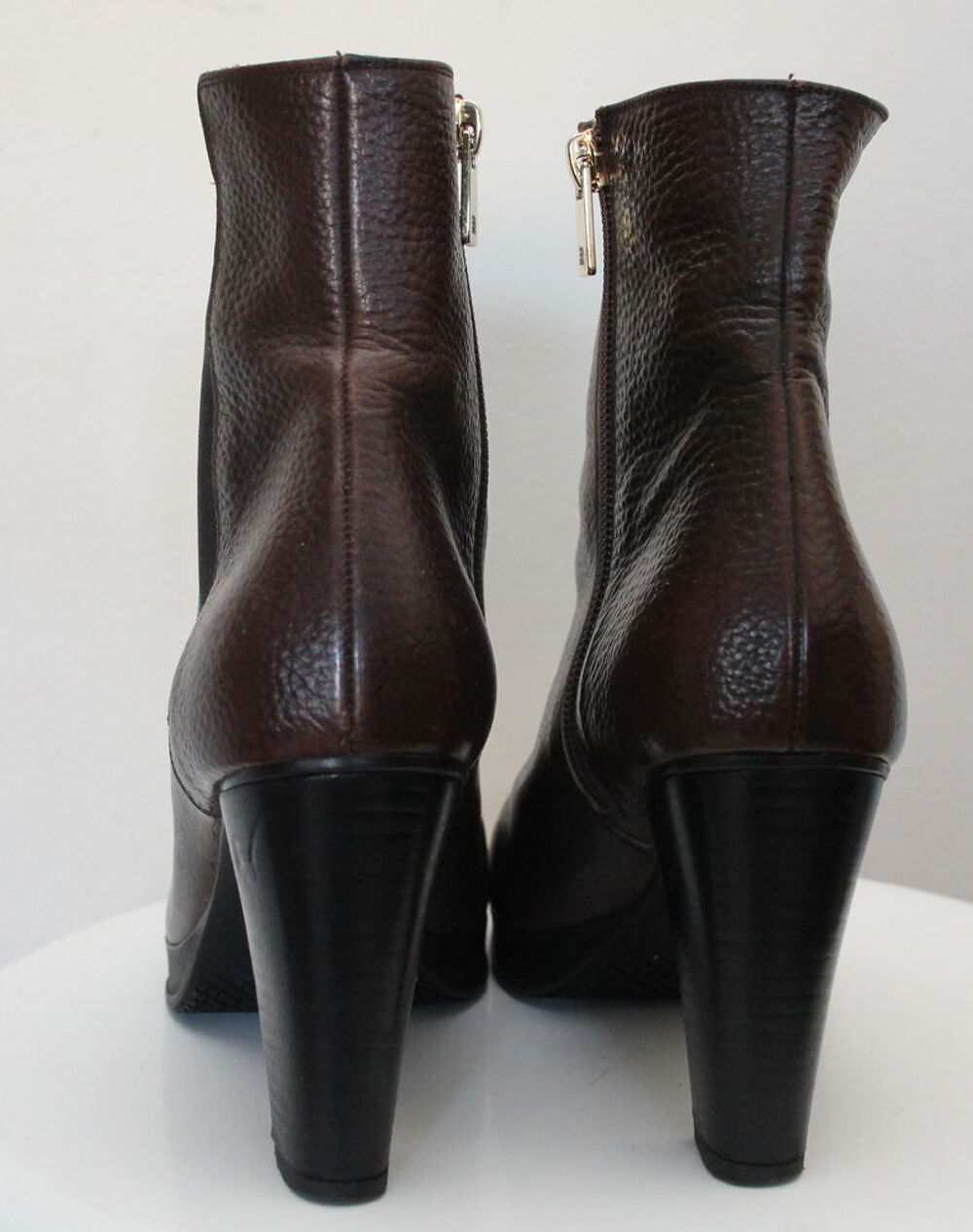 Bottines cuir marron FRATELLI ROSSETTI T. 37,5 Chaussures