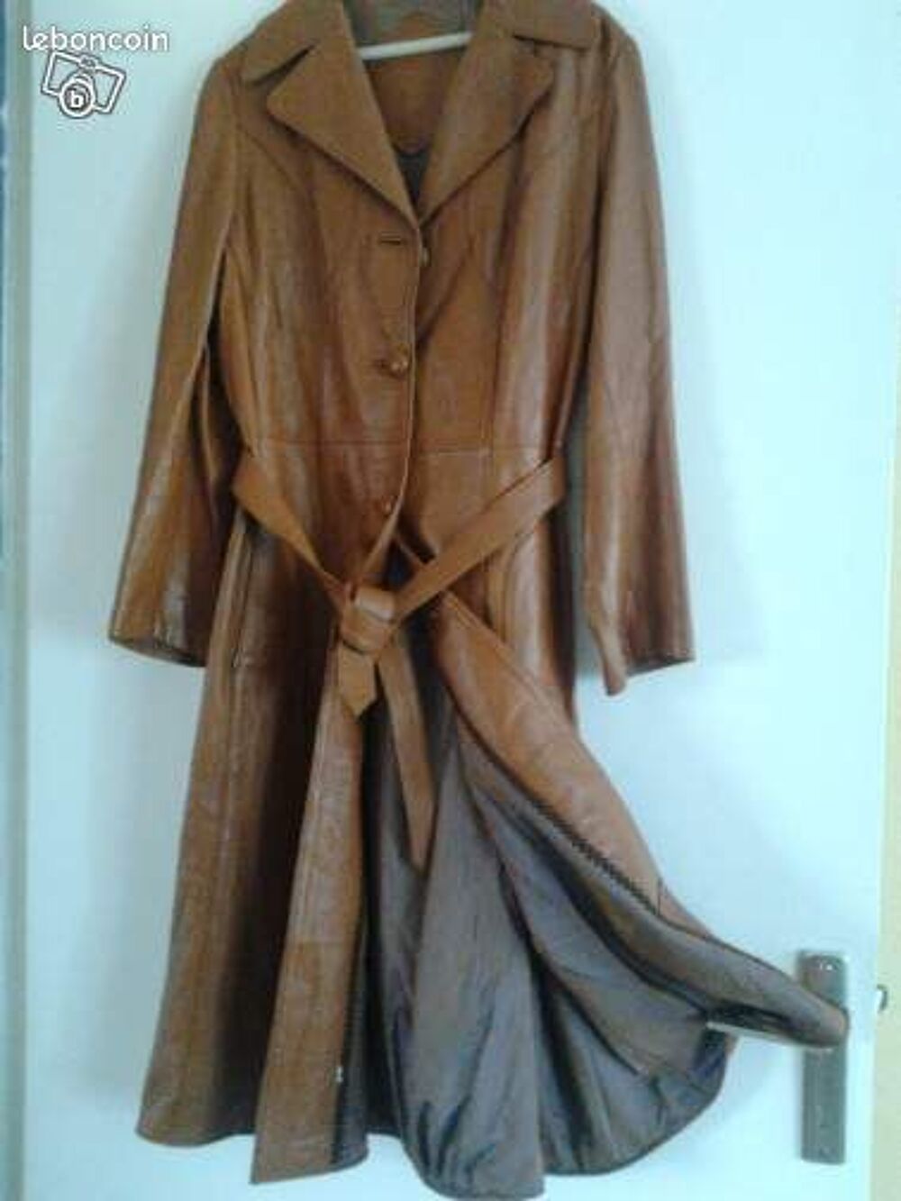 MANTEAU EN CUIR Vêtements