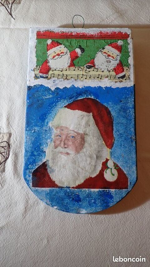 Tuile peinte d�cor de No�l 10 Alb� (67)