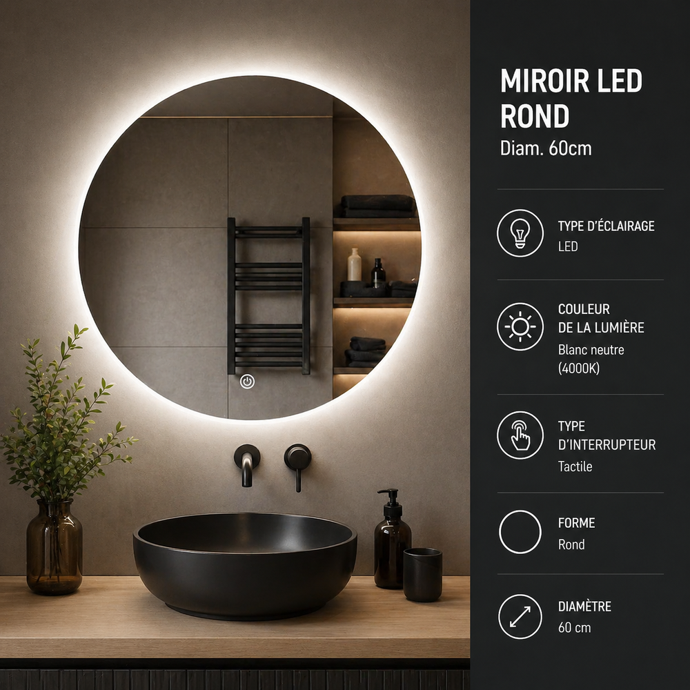 Miroir LED Décoration