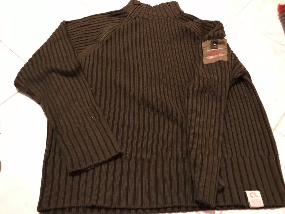 pull chaud kaki taille XXL CR VINTAGE Vêtements