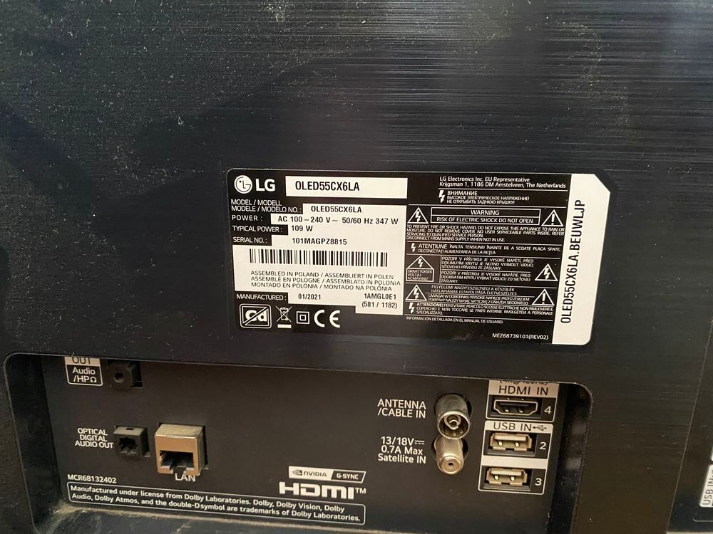 ecran plat Lg Oled 55 pouces Photos/Video/TV
