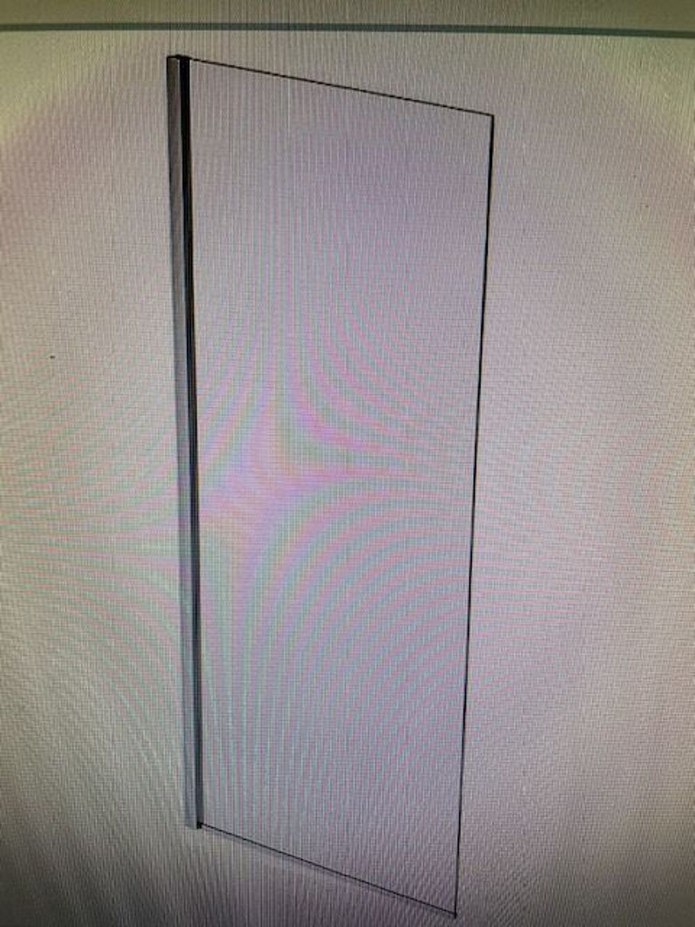 Paroi de baignoire 140cm x 65 cm verre 6 mm Meubles