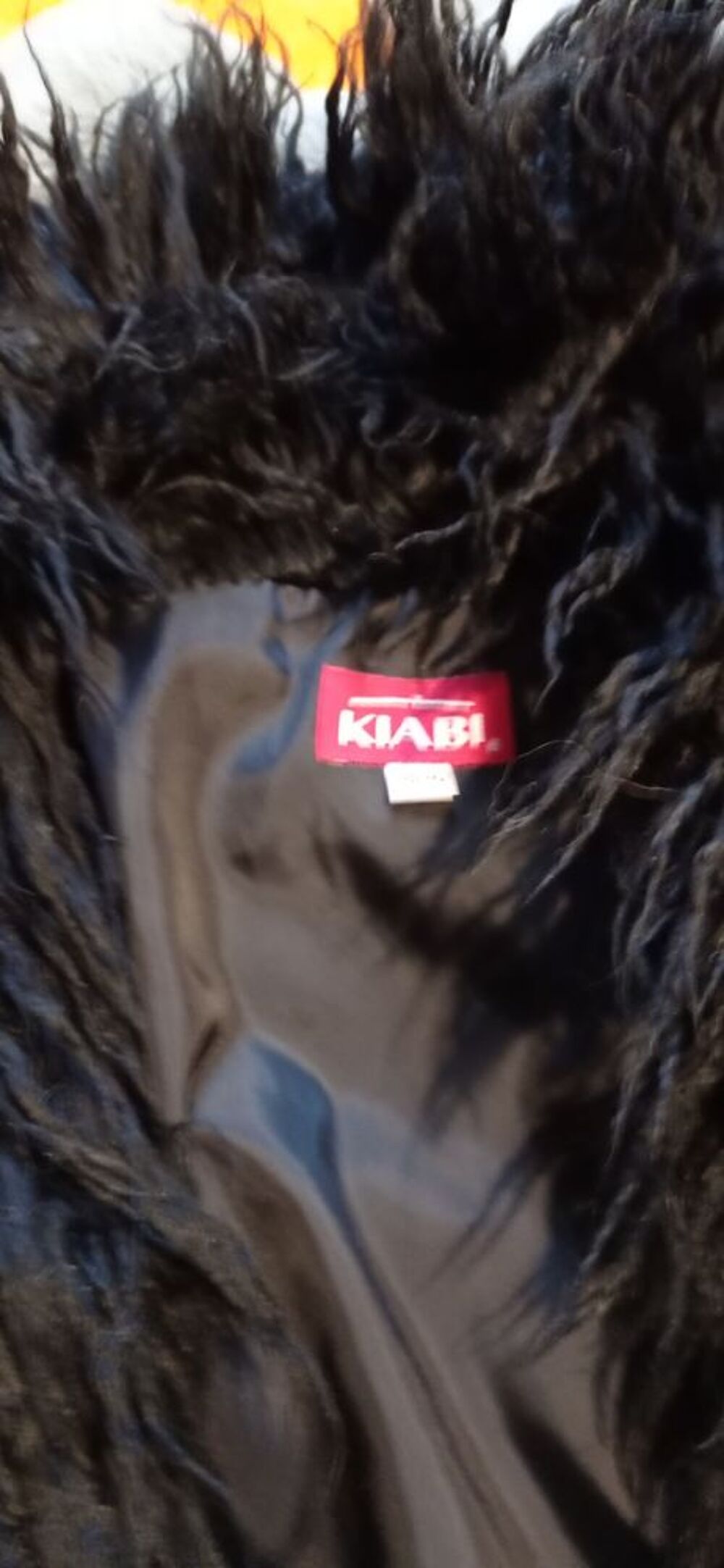 veste noire bouclette Vêtements