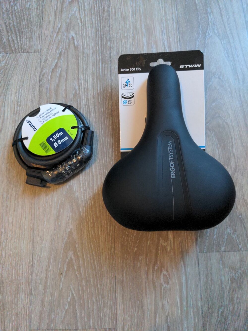 Selle de v&eacute;lo ergonomique - Noir et Cadenas v&eacute;lo Vélos