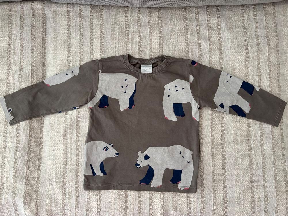 T-shirt gar&ccedil;on, manches longues, Zara,12-18mois Vêtements enfants