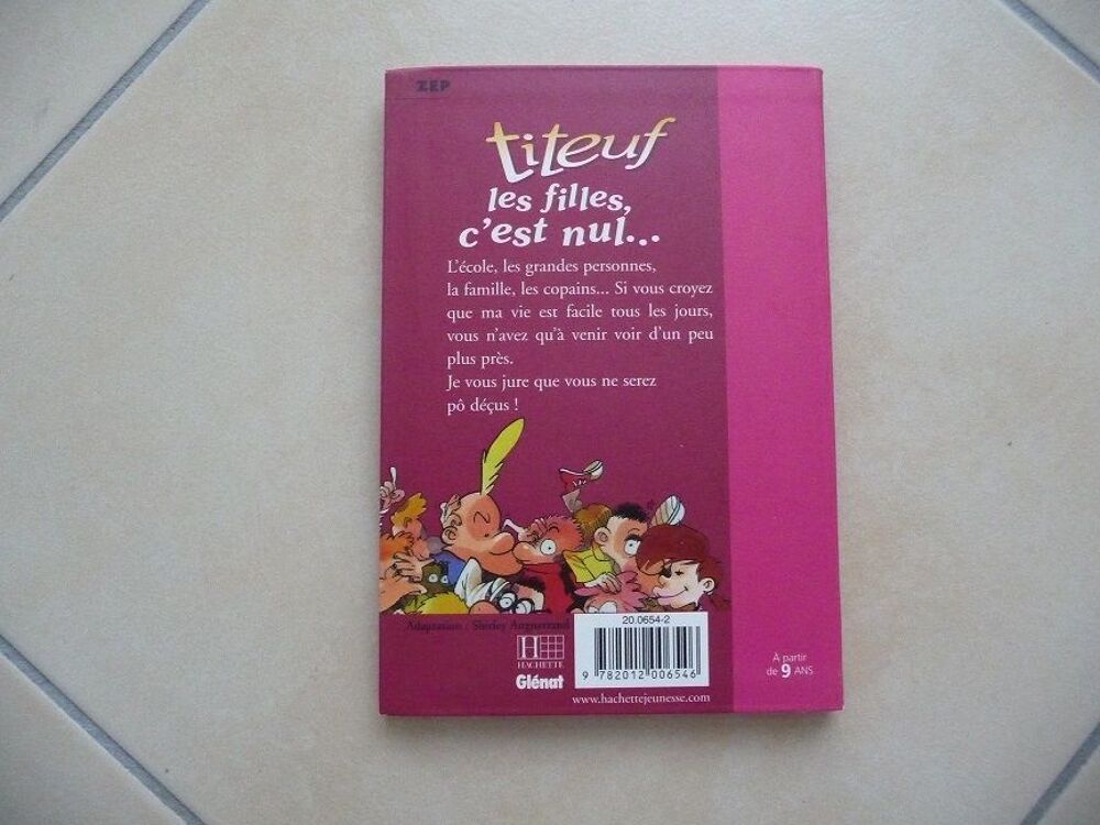 Livre Titeuf les filles c'est nul - Neuf Livres et BD