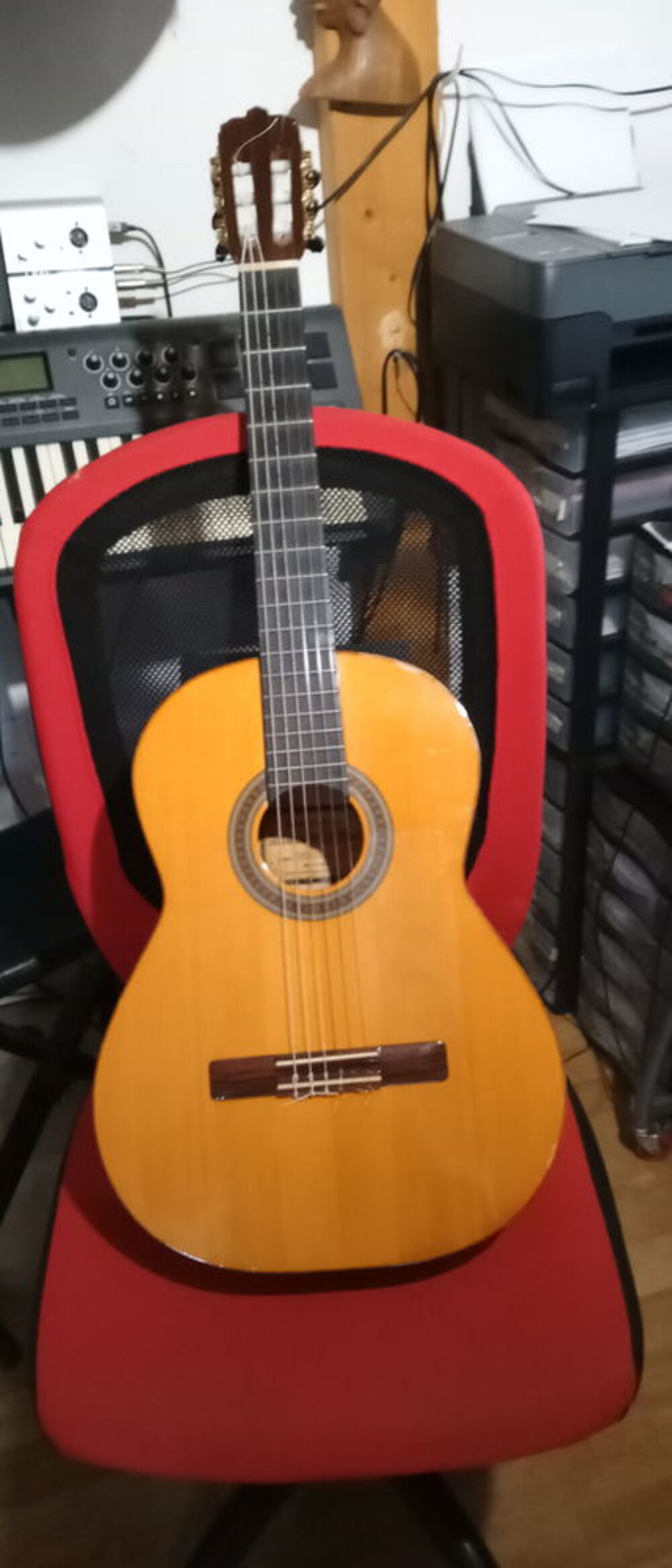 guitare de lutherie flamenca &quot;blanche&quot; Instruments de musique