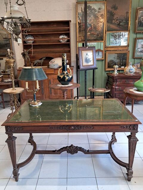 Table de milieu, bureau ancien 260 Château-l'Évêque (24)