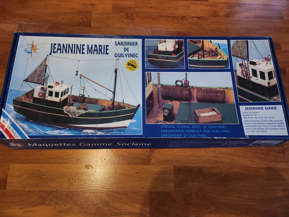 Maquette bateau bois Soclaine 